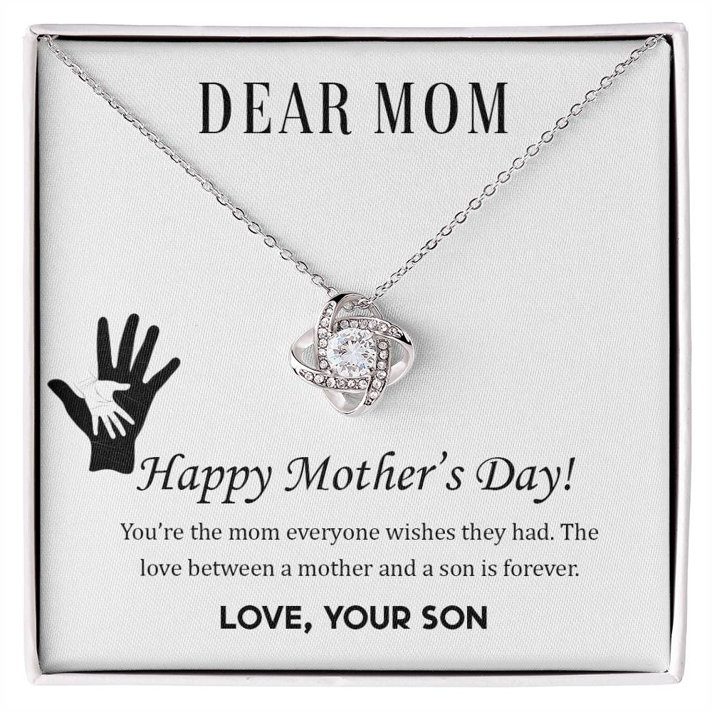 To My Mother Whose Inspiration is Endless - Love Knot Necklace